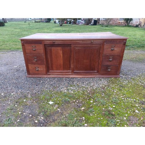 Meuble de Métier Table de Drapier Chéne Année 30