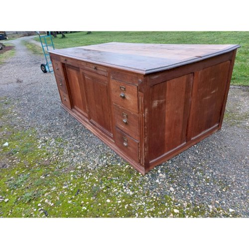 Meuble de Métier Table de Drapier Chéne Année 30