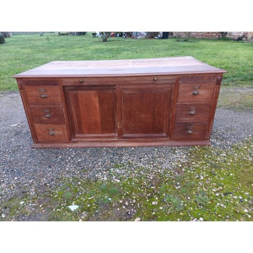 Meuble de Métier Table de Drapier Chéne Année 30