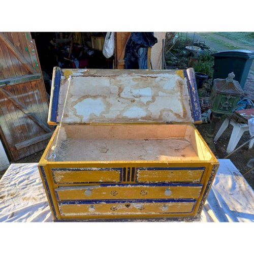 Meuble de Poupée Bois Ancien