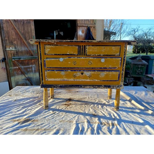 Meuble de Poupée Bois Ancien