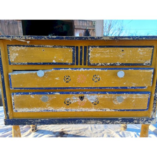 Meuble de Poupée Bois Ancien