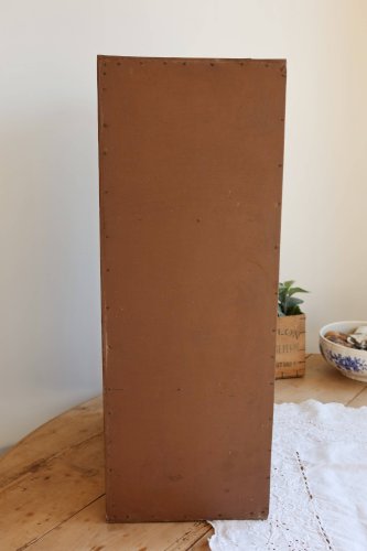 Meuble de rangement ancien en bois peint