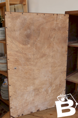 Meuble de rangement ancien en bois peint