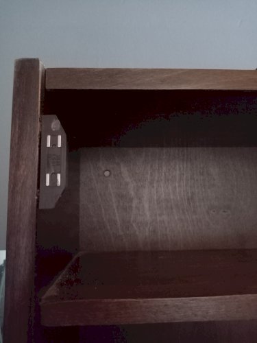 Meuble d'entrée en bois massif - circa 1970