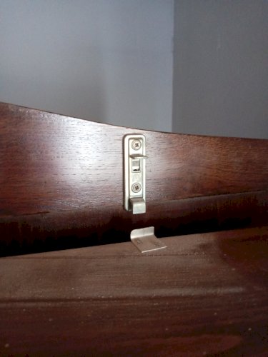 Meuble d'entrée en bois massif - circa 1970