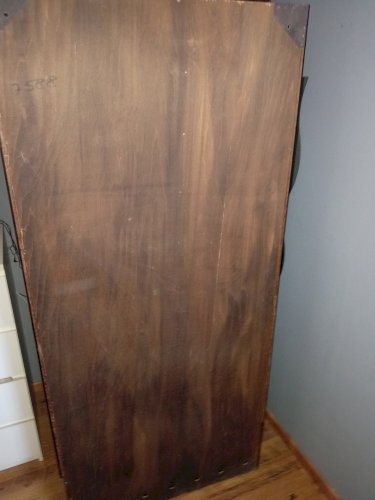 Meuble d'entrée en bois massif - circa 1970