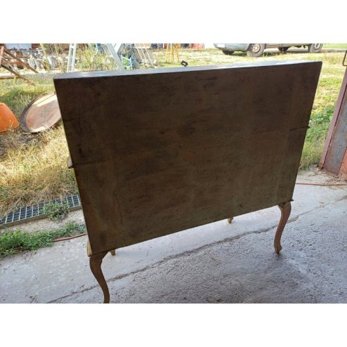 Meuble en Bois doré Commode 2 Tiroirs Pupitre