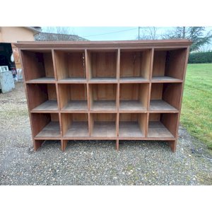 Meuble étagére de Magasin en Chéne des Années 30