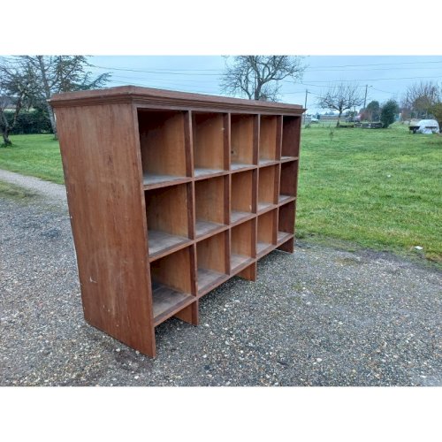 Meuble étagére de Magasin en Chéne des Années 30