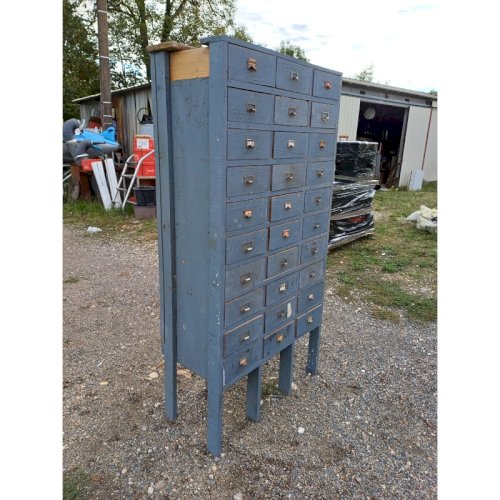 Meuble Industriel Bois 30 Tiroirs