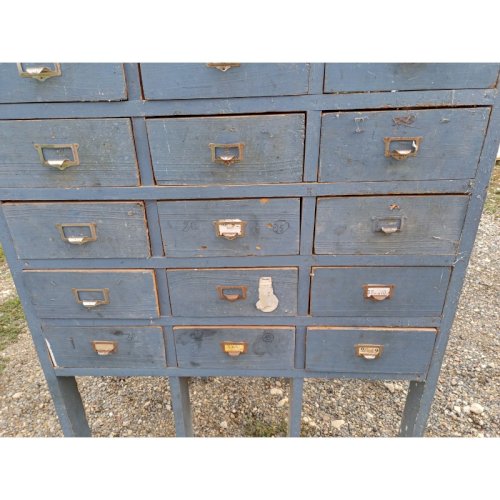 Meuble Industriel Bois 30 Tiroirs