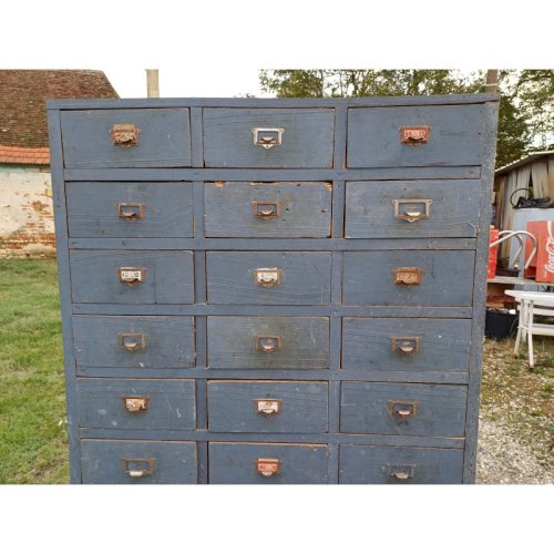 Meuble Industriel Bois 30 Tiroirs