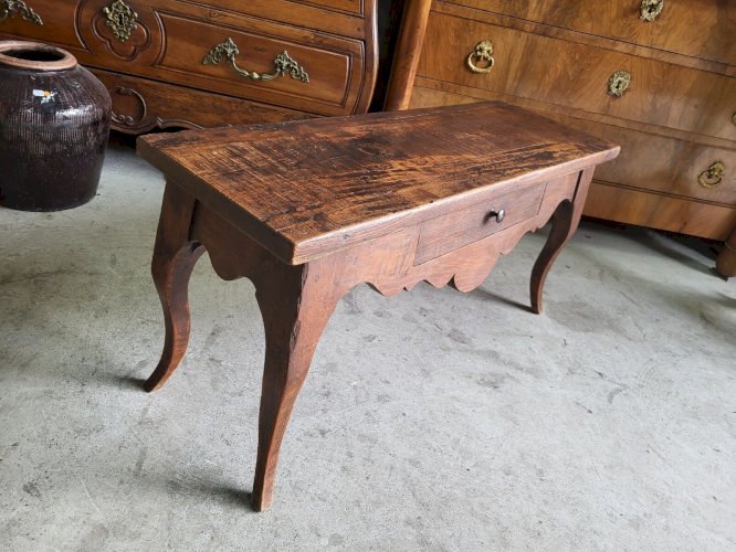 MEUBLE PORTE POTS RUSTIQUE AVEC 1 TIROIR