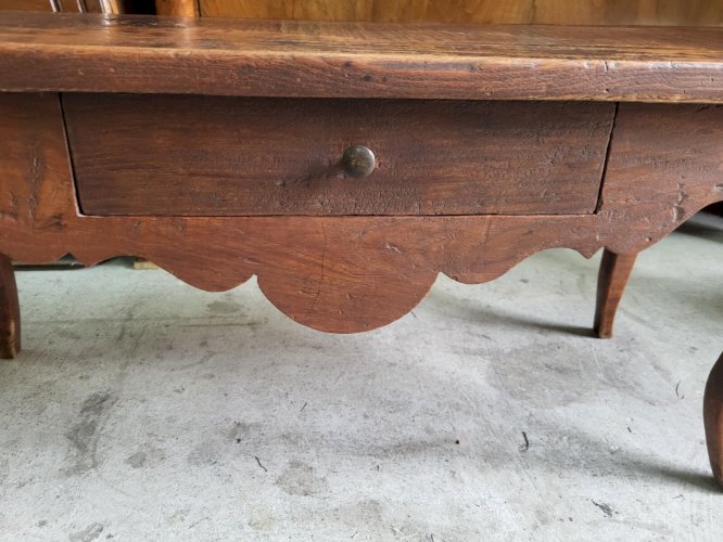 MEUBLE PORTE POTS RUSTIQUE AVEC 1 TIROIR