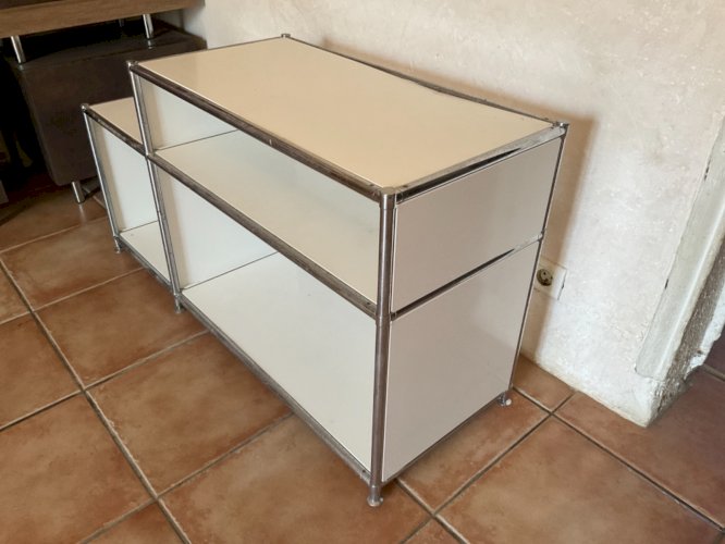 Meuble télé , USM Haller meuble de bureau vintage en acier