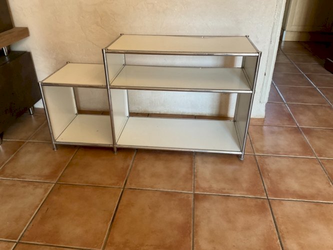 Meuble télé , USM Haller meuble de bureau vintage en acier