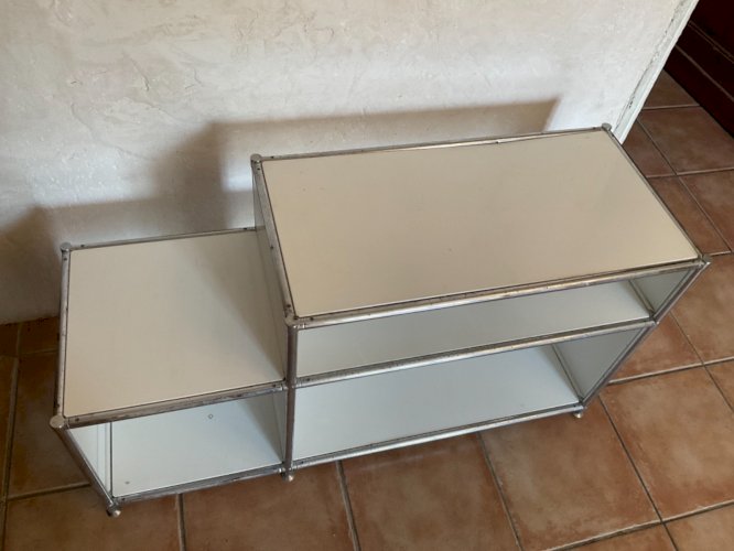 Meuble télé , USM Haller meuble de bureau vintage en acier