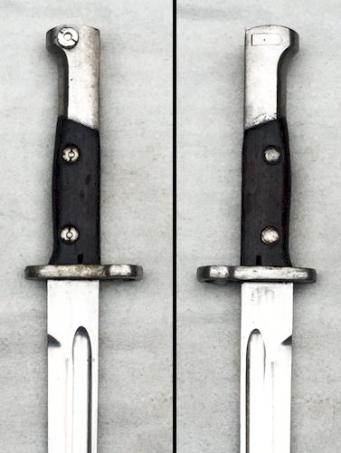 MILITARIA BELGE : TRES RARE & BELLE BAIONNETTE / GLAIVE BELGE M 1924, EXPORT, NUMÉROTÉ, ORIGINAL