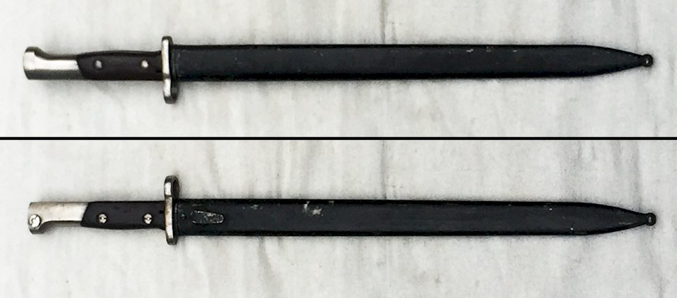 MILITARIA BELGE : TRES RARE & BELLE BAIONNETTE / GLAIVE BELGE M 1924, EXPORT, NUMÉROTÉ, ORIGINAL