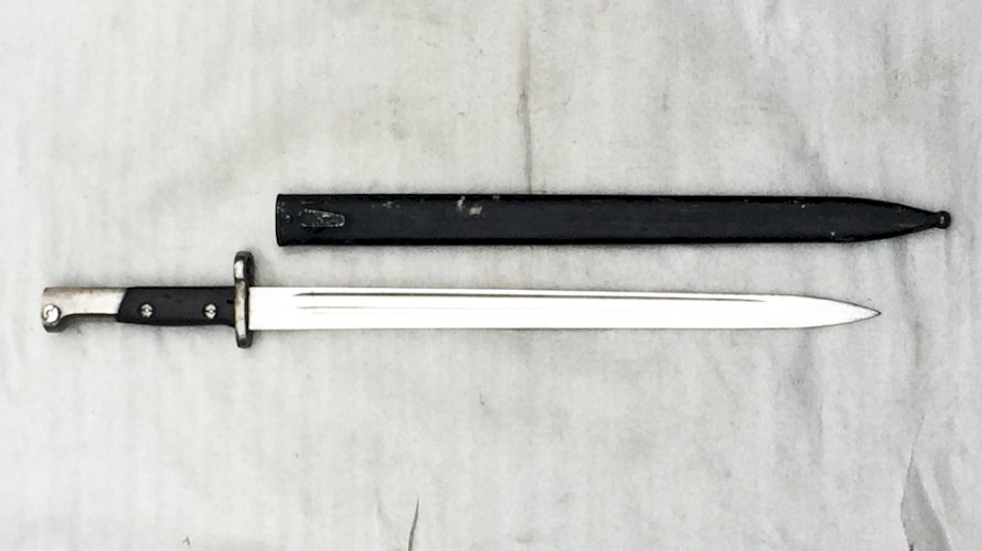 MILITARIA BELGE : TRES RARE & BELLE BAIONNETTE / GLAIVE BELGE M 1924, EXPORT, NUMÉROTÉ, ORIGINAL