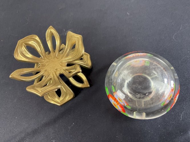 MILLEFIORI cendrier de bureau Murano ,Baccarat ,Clichy ……..