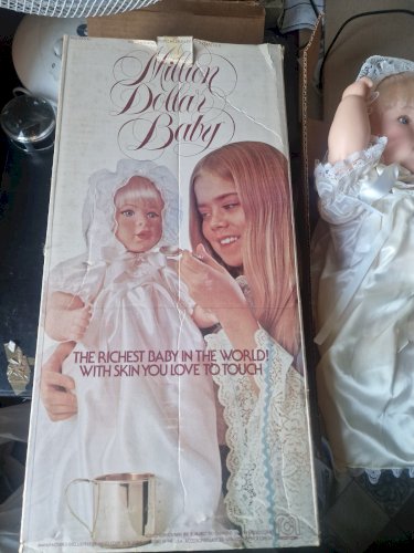 Million Dollar Baby Doll Vintage 18 Inch Doll. Poupee Caractere Neuve D Epoque