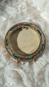 mini antique Italian frame - micro mosaic