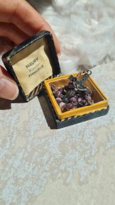 mini Chapelet ancien en verre