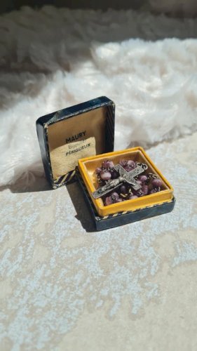 mini Chapelet ancien en verre