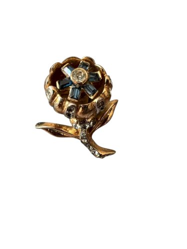 Mini clip broche Couture Fleur 1940/1960 Vintage Ancien Fashion