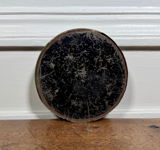 Miniature sur papier fin XIXe vers 1880 femme portant perruque A5862