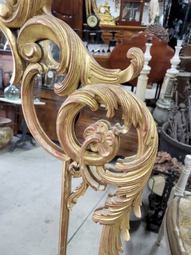 MIROIR A PARCLOSES EN BOIS DORE REF MART