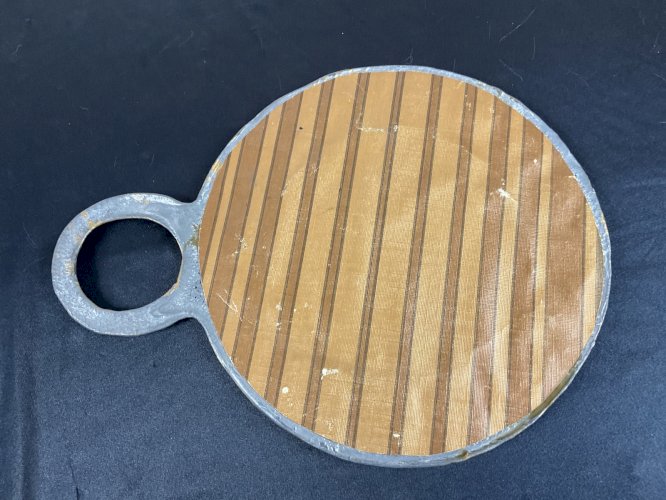 Miroir à Talosel multicolore en Métal Doré d'Irena Jaworska, France, Années 70