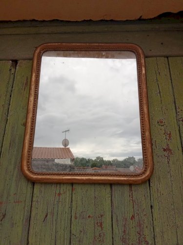 Miroir ancien XIX siècle . Période louis Philippe 