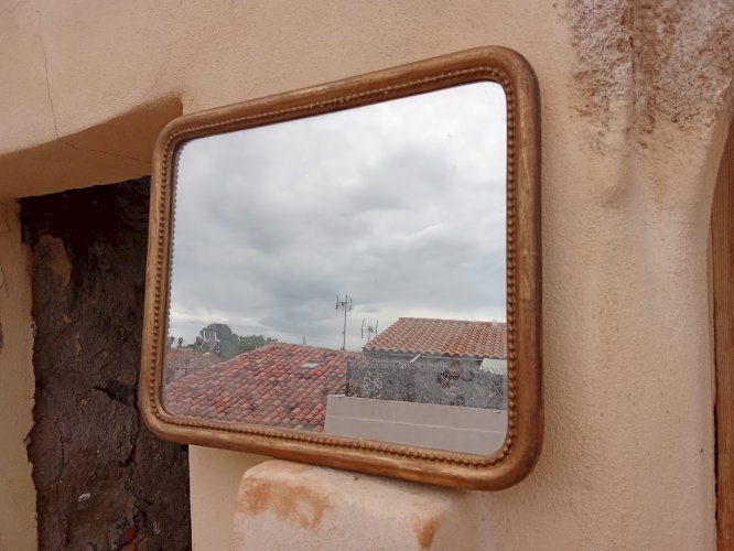 Miroir ancien XIX siècle . Période louis Philippe 