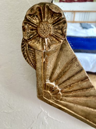 Miroir Art déco à suspendre, années 1930