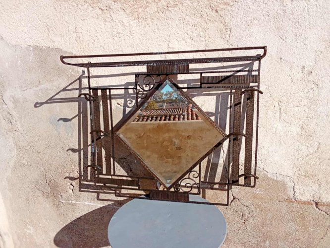 Miroir art déco mural