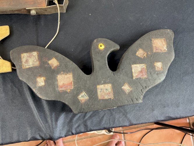 MIROIR AUX ALOUETTES SOLOGNE CHASSE ART POPULAIRE XIXEME