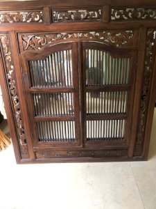 miroir balinais avec volets