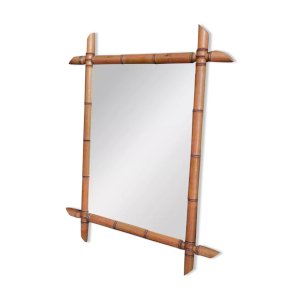 Miroir bambou 1900 58*74 cm.