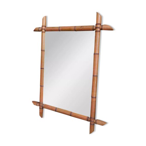 Miroir bambou 1900 58*74 cm.