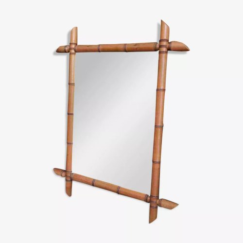 Miroir bambou 1900 58*74 cm.