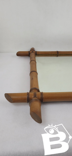 Miroir bambou 1900 58*74 cm.