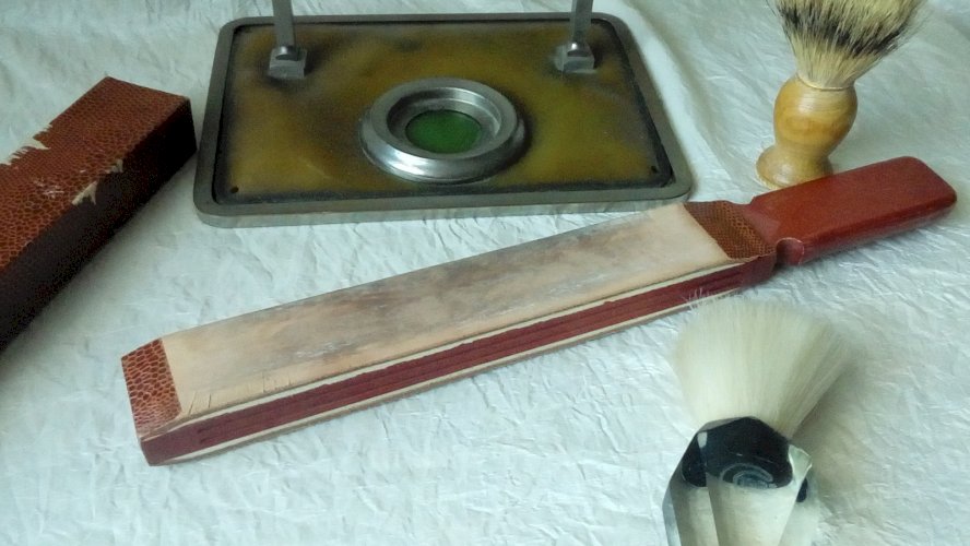 MIROIR BARBIER EN METAL PSYCHÉ BAKELITE BLAIREAU GIBBS  AFFUTEUR ANNÉES 1920*