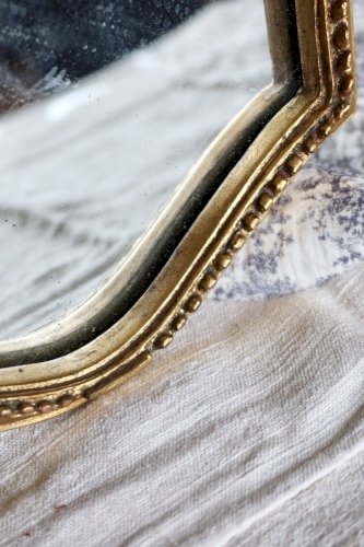 Miroir Baroque ancien en bois doré