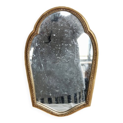 Miroir Baroque ancien en bois doré