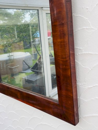 Miroir bois acajou
