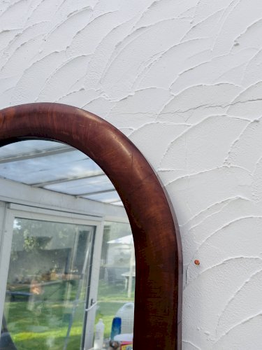 Miroir bois acajou