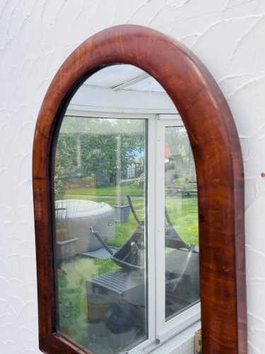 Miroir bois acajou